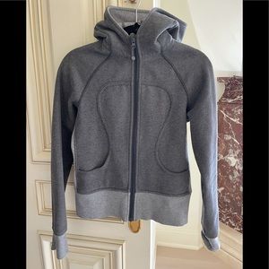 Lululemon gray hoodie warm fleece size 4